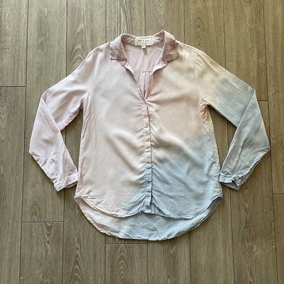 Anthropologie | Cloth and Stone Dip Tie Dyed Button Up Shirt - Size M - Picture 5 of 11